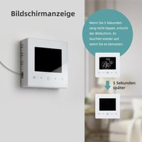 Beok WiFi Okostermosztát Gázkazánhoz - Tuya Applikációval Vezérelhető, LCD Kijelzős, Alexa és Google Asszisztens Kompatibilis, Elemes Működé 6