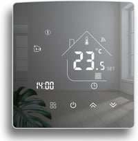 Termostat inteligent WiFi BEOK pentru centrală termică pe gaz - Regulator de încălzire de perete digital wireless, compatibil cu Alexa și Google Home, TGR85WIFI-WPB 1