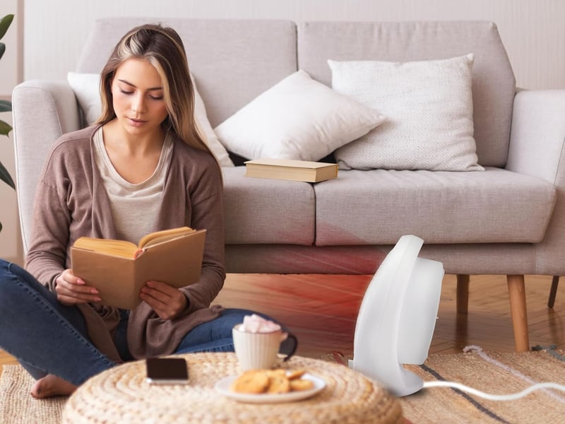 BEPER 2000W Kompakt Ventilátoros Fűtőtest Termosztáttal és Eco Móddal