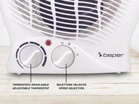 BEPER 2000W Kompakt Ventilátoros Fűtőtest Termosztáttal és Eco Móddal 3