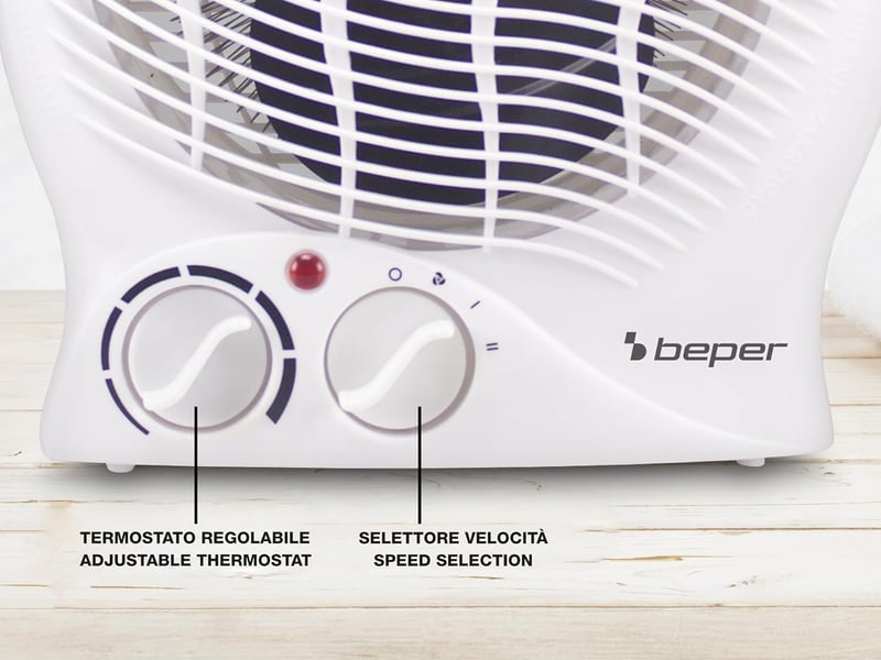 BEPER 2000W Kompakt Ventilátoros Fűtőtest Termosztáttal és Eco Móddal