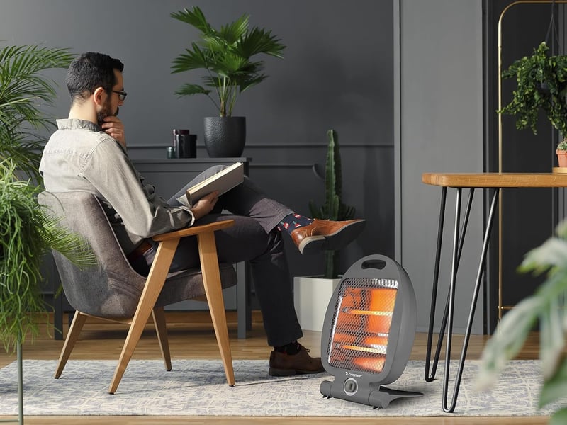BEPER 800W Elektromos Kvarcradiátor Hordozható Fűtőtest Alacsony Fogyasztás