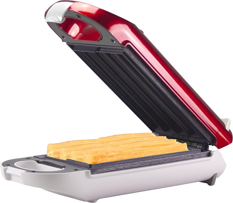 BEPER BT.600Y Churros Sütő 800W Tapadásmentes Felület Hőálló Fogantyú Piros
