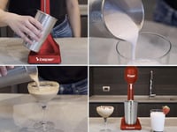 BEPER Elektromos Turmixgép Smoothie Koktél Készítéshez 0.5L Alumínium Tartály 100W Piros 4