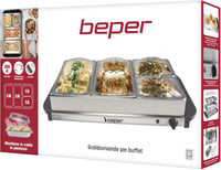 Beper P101TEM002 Ételmelegítő 4 fiókkal és melegítőlappal 8