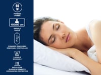 BEPER P203TFO100 Vyhrievacia deka 150x80 cm, Jednolôžková, Soft Touch, Možnosť prania, 60W, Nastaviteľná teplota, Ochrana proti prehriatiu, Biela 2