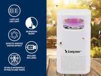 BEPER P206ZAN101 LED Szúnyogcsapda Ventilátorral, Csendes és Hordozható, Vegyszerek Nélkül, Könnyen Tisztítható, USB Kábellel 2