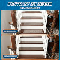 BEQHAUSE Csúszásmentes Lépcsőszőnyeg 22x70cm Gumis Háttal, 15db Szett 7