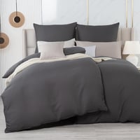 Beqnat obliečka na vankúš 70x90 cm 2 ks - Antracitová sivá obliečka na vankúš z mikrovlákna so zipsom, nekrčivá, bez nutnosti žehlenia 3