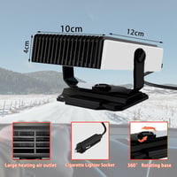 Berelin 12V 150W autófűtő és hűtőventilátor 360° forgatható talppal 4