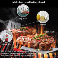 Berglander 10 részes rozsdamentes grillezés kiegészítő szett tartóval 4