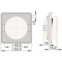 Berker INTEGRO Striedavý vypínač 16 AX 250V Flow/Pure v matnej antracitovej farbe 2