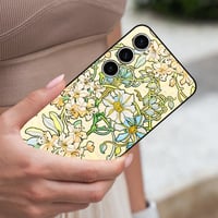 Berkin Arts Samsung Galaxy S23+ 5G szilikon tok - Art Nouveau Clematis (Alphonse Mucha) 6