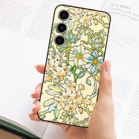 Berkin Arts Samsung Galaxy S23+ 5G szilikon tok - Art Nouveau Clematis (Alphonse Mucha) 5