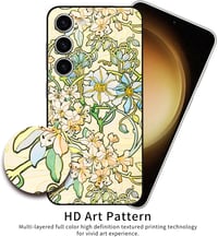 Berkin Arts Samsung Galaxy S23+ 5G szilikon tok - Art Nouveau Clematis (Alphonse Mucha) 4