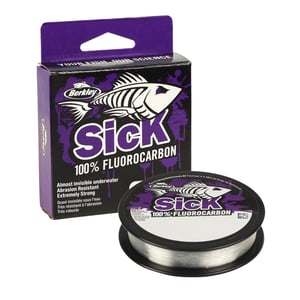 Berkley Sick Fluorocarbon Előszínór – Átlátszó Fluoro Carbon Horgászzsinór, Gyorsan Süllyedő Láthatatlan Ragadozóhal Előke, 50 m