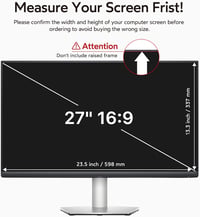 Filtru de confidențialitate pentru monitor BERSEM 27 inchi 16:9 - filtru de lumină albastră, anti-reflexie, protecția datelor 6
