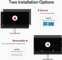 BERSEM 23 Inch Monitorszűrő Privát Képernyővédelem Anti-Glare Kékfény Filter 5