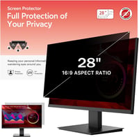BERSEM 28" Monitor Adatvédelmi Fólia 16:9 Kékfény Szűrő Anti-Glare 1