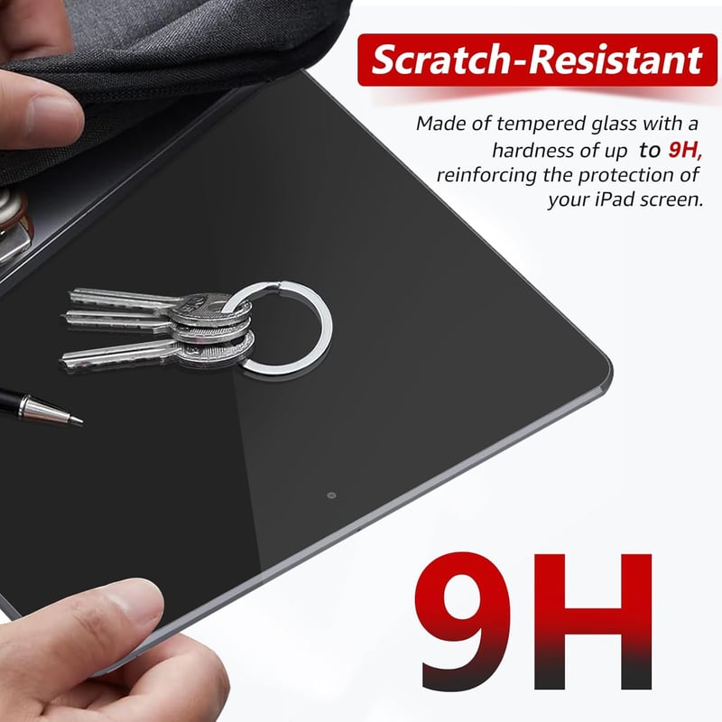 BERSEM iPad 10.2" Adatvédelmi Üvegfólia 9H Tempered Glass 9./8./7. Generáció - iPad 10.2" (2019-2021, Gen 7-9)