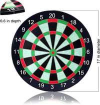 Bershaker 43cm Mágneses Darts Tábla 6 Nyíllal Otthonhoz és Partikhoz 2