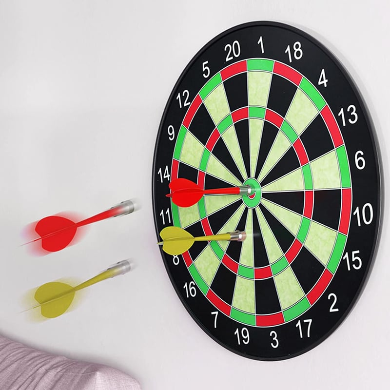 Bershaker 43cm Mágneses Darts Tábla 6 Nyíllal Otthonhoz és Partikhoz