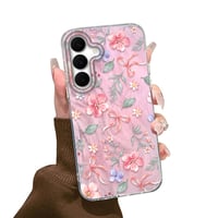 Zaštitna maska za Samsung Galaxy A57 s estetskim cvjetnim uzorkom, tanka, otporna na udarce, otporna na ogrebotine, mekani TPU silikon, za žene i djevojke - Samsung Galaxy A57, Trešnjin cvijet 1