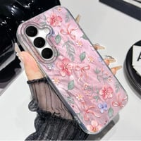Zaštitna maska za Samsung Galaxy A57 s estetskim cvjetnim uzorkom, tanka, otporna na udarce, otporna na ogrebotine, mekani TPU silikon, za žene i djevojke - Samsung Galaxy A57, Trešnjin cvijet 5