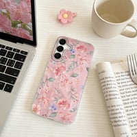 Zaštitna maska za Samsung Galaxy A57 s estetskim cvjetnim uzorkom, tanka, otporna na udarce, otporna na ogrebotine, mekani TPU silikon, za žene i djevojke - Samsung Galaxy A57, Trešnjin cvijet 6