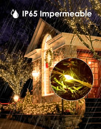 BESCOST Napelemes LED Fényfüzér Kültéri 2x15m 150LED IP65 Vízálló 5