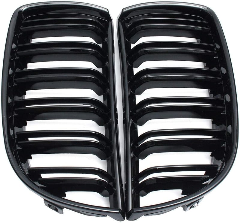 Beside_Auto 2db Fekete Fényes Elülső Rács E90 E91 325i 328i 335i