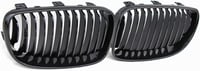 Beside_Auto 2x Fényes Fekete Elülső Rács E81 E82 E87 E88 LCI 2008-2011 3