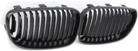 Beside_Auto 2x Fényes Fekete Elülső Rács E81 E82 E87 E88 LCI 2008-2011 2