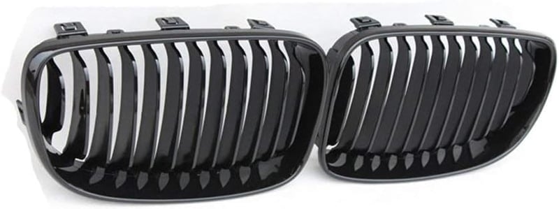Beside_Auto 2x Fényes Fekete Elülső Rács E81 E82 E87 E88 LCI 2008-2011