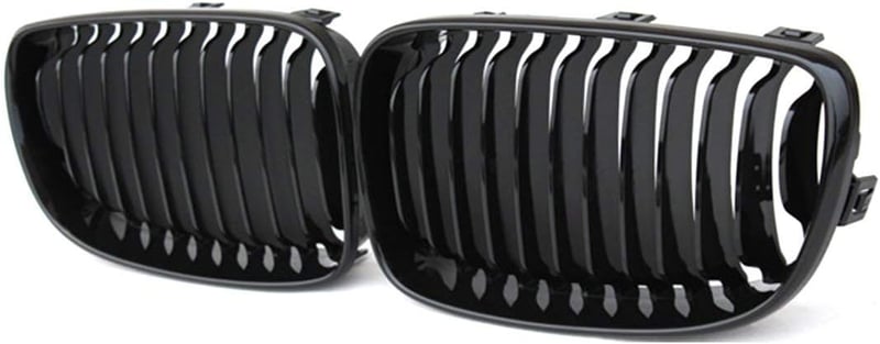 Beside_Auto 2x Fényes Fekete Elülső Rács E81 E82 E87 E88 LCI 2008-2011