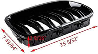 Beside_Auto BMW 5-ös F10 F11 F18 Vesekristály Rács Fekete 2010-2016 2