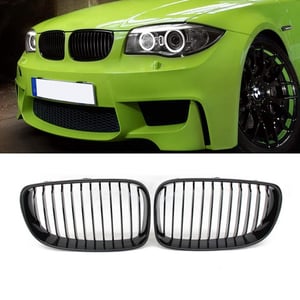 Beside_Auto BMW E81/E82/E87/E88 LCI elülső vesegrill pár - fényes fekete - 2008-2011