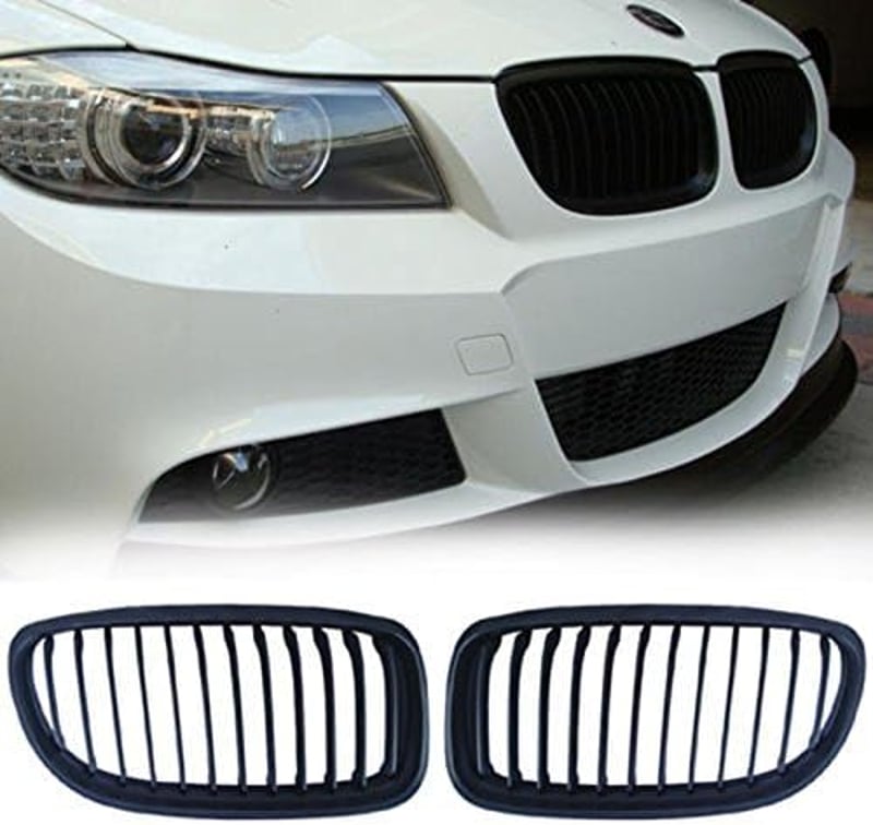 Beside_Auto E90 E91 LCI 325i 328i 335i matt fekete hűtőrács 2009-2011