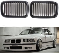 Beside_Auto Első Lökhárító Rács E36 92-96 Matt Fekete 2db 1