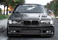 Beside_Auto Első Lökhárító Rács E36 92-96 Matt Fekete 2db 2