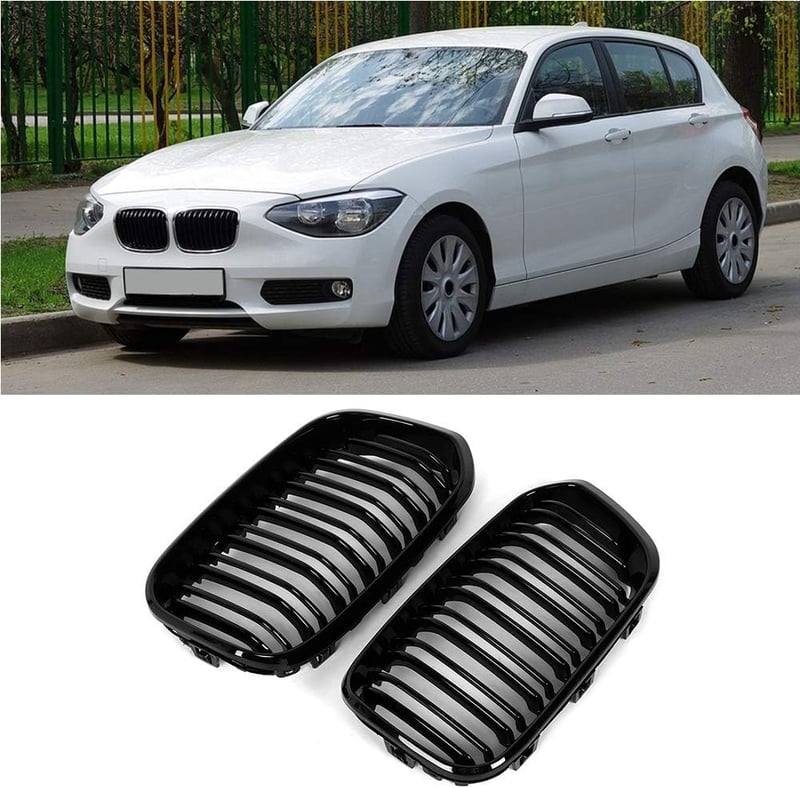 Beside_Auto F20 F21 1-es sorozat fényes fekete elülső vesevese rács