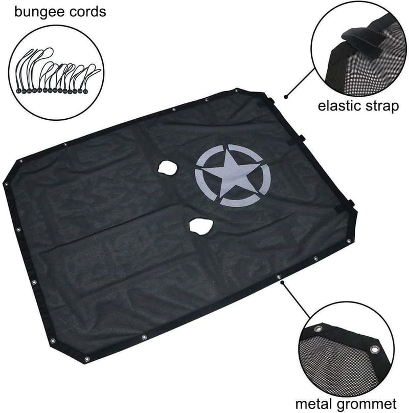 Beside_Auto UV védelem hálós bikini felső Wrangler JL JLU 4 ajtós