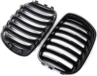 Beside_Auto X5 E53 2004-2006 Első Lökhárító Rács Fényes Fekete Pár 3