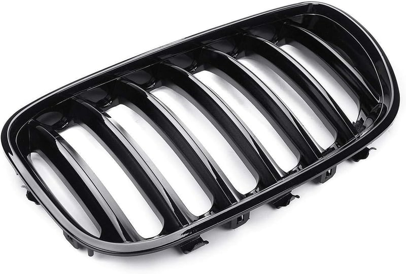 Beside_Auto X5 E53 2004-2006 Első Lökhárító Rács Fényes Fekete Pár