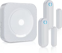Besimlive Ajtó Ablak Érzékelő Riasztó Vezeték Nélküli 150m Hatótáv 58 Csengőhang LED Kijelző Mágneses Szenzor Betörés Védelem 1