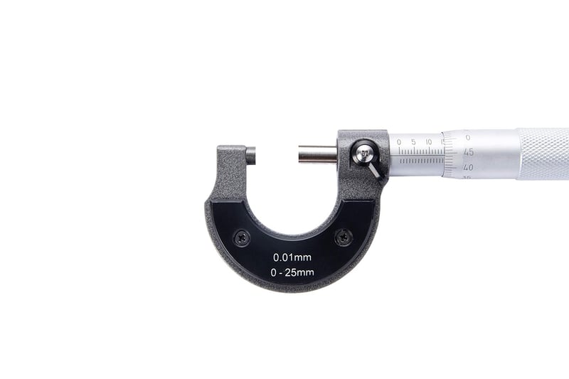 Beslands Mikrométer 0-25mm Mérőcsavar 0.01mm Pontosság Metrikus
