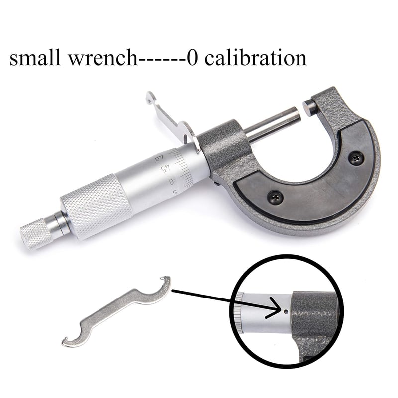 Beslands Mikrométer 0-25mm Mérőcsavar 0.01mm Pontosság Metrikus