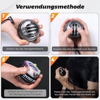 BeSokar Gyroball csuklóerősítő labda 5 szintű ellenállással 4