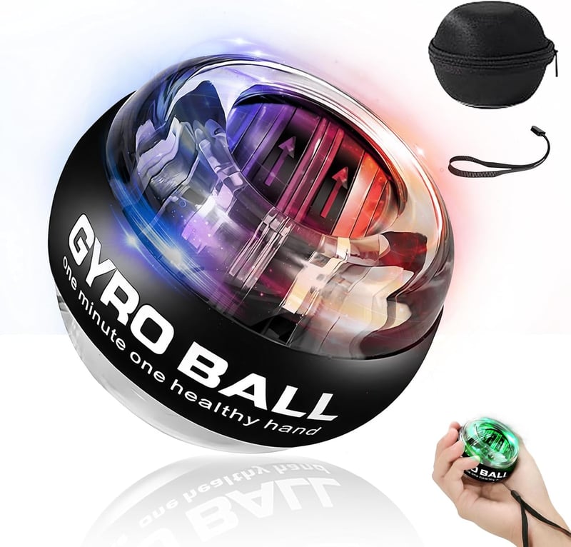 BeSokar Gyroball csuklóerősítő labda 5 szintű ellenállással