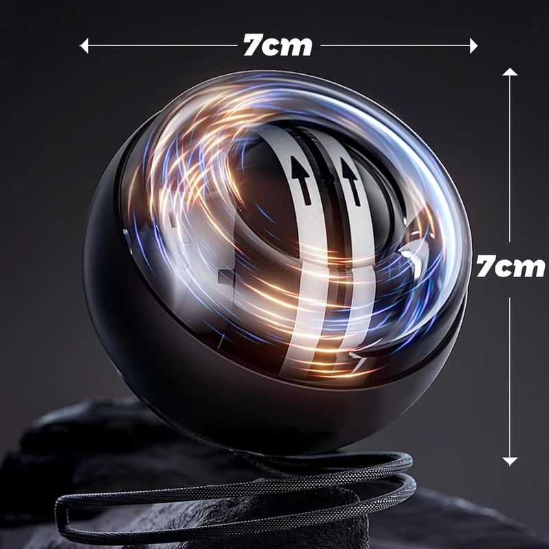 BeSokar Gyroball csuklóerősítő labda 5 szintű ellenállással